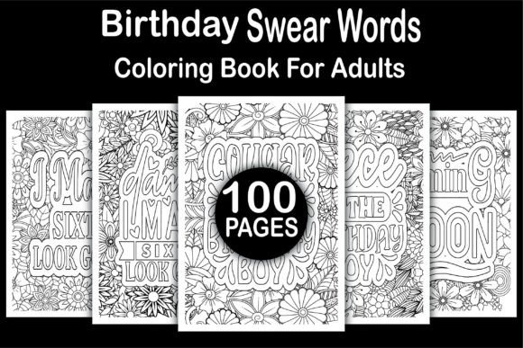 100 Birthday Quotes Coloring Books -KDP