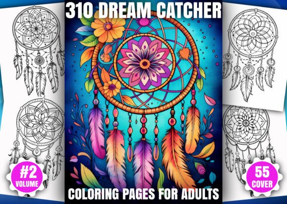 310 Dream Catcher Coloring Pages - KDP