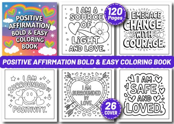 Positive Affirmation Coloring Book KDP