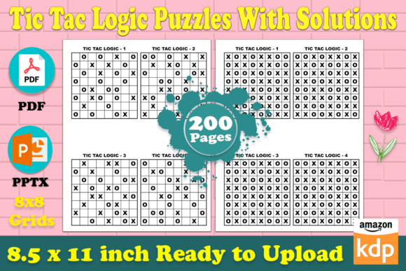Tic Tac Logic Puzzle Book for Adult KDP